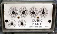 Gas meter in cubic foot Gas meter in cubic foot